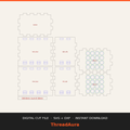 Desk Organizer & Pen Caddy — SVG & DXF Cut Files — actual design preview, personalized to order