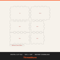 Layered Gift Box — SVG & DXF Cut Files — actual design preview, personalized to order