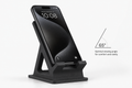 3D printed matte black phone and tablet stand