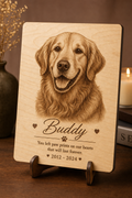 Laser-Engraved Photo Plaque — custom wood portrait plaque