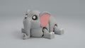 Elephant Articulated Keychain Figure