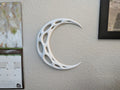 Voronoi Crescent Moon Wall Art