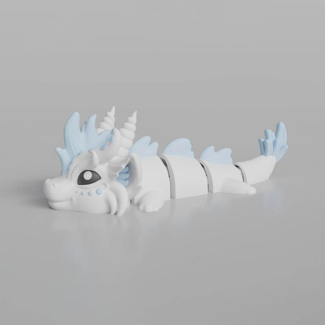 Wind Dragon Articulated Keychain Figure
