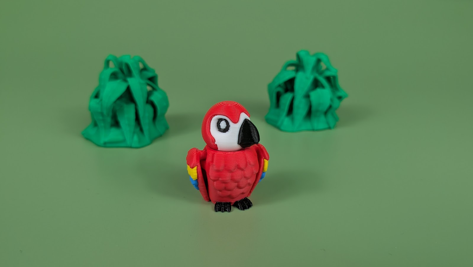 Parrot Articulated Keychain Figure