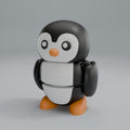 Penguin Articulated Figure Keychain