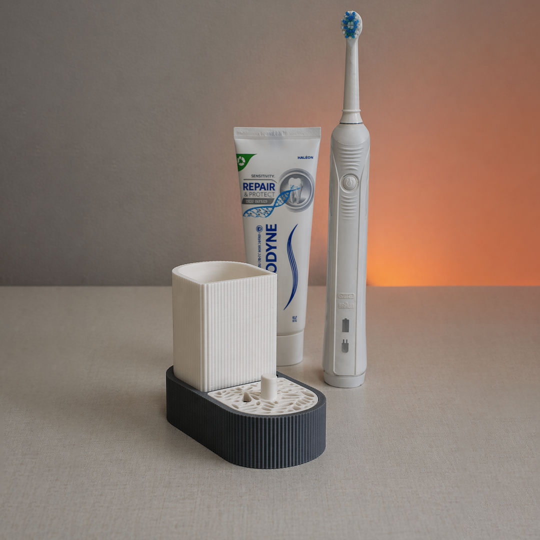 Drainit | Anti Mold Electric Toothbrush & Toothpaste Station