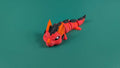 Magma Dragon Articulated Keychain Figure
