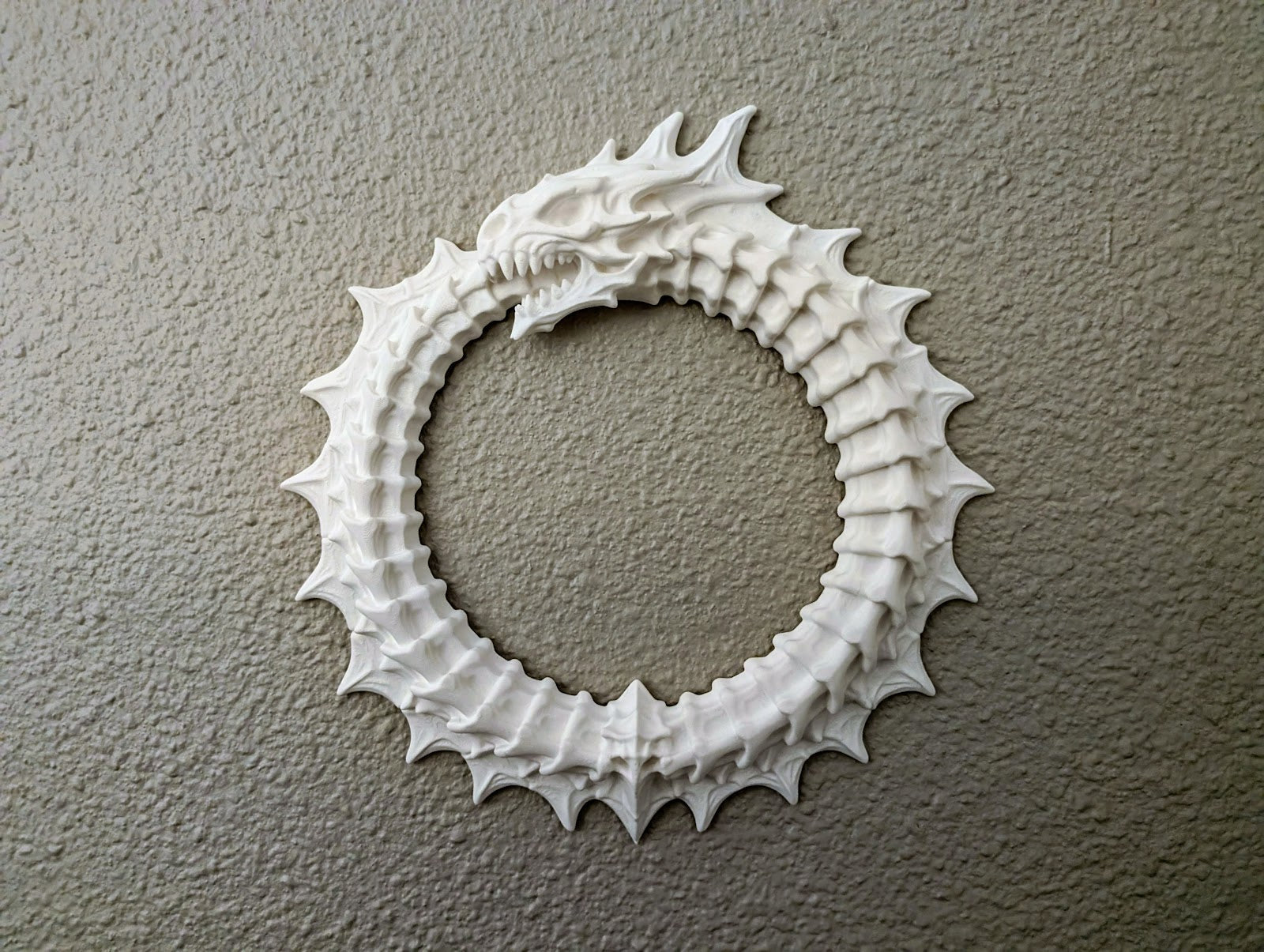 Bone Dragon Ouroboros Dark Wall Decor