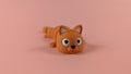 Cat Articulated Figure Keychain