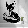 2d Cute Fox Wall Art