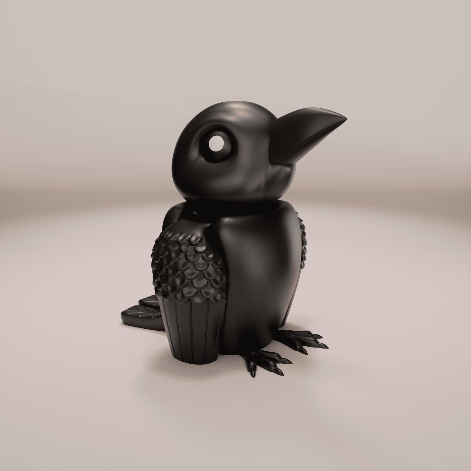 Raven Articulated Keychain Figure