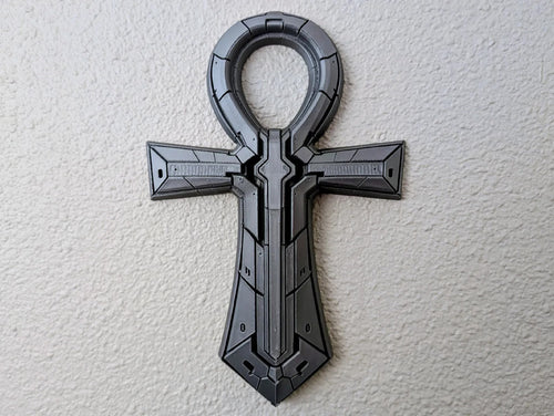 Axiom Ankh — Futuristic Wall Sculpture