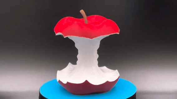 Eaten Apple Multicolor Sculpture
