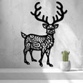 2d Reindeer Christmas Wall Art
