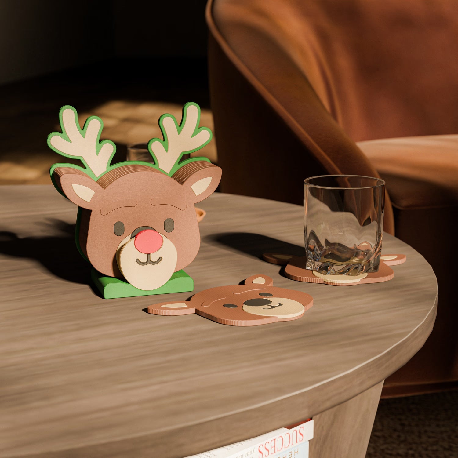 Reindeer Coaster Set