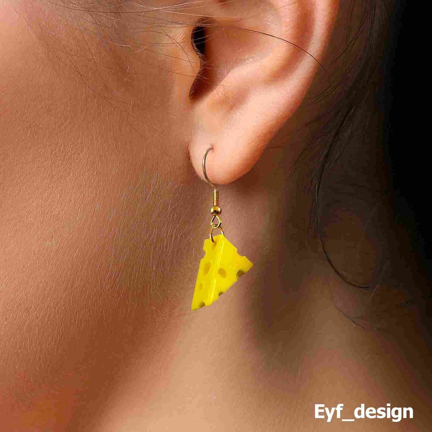 Cheese Earring