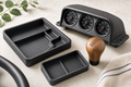 Custom 3D printed and laser-cut vehicle accessories set